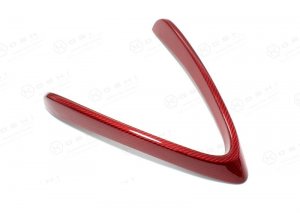 Alfa Romeo 4C Carbon Fiber Front Bumper Center Grille Frame - Red Candy